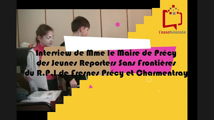 Mme Le Maire de Précy reçoit les Jeunes Reporters Sans Frontières du RPI de Fresnes, Précy et Charmentray, Seine-et-Marne #tvlocale #localinfo